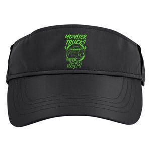 Monster Trucks Are My Jam Rally Adult Drive Performance Visor