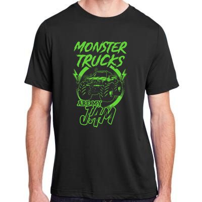 Monster Trucks Are My Jam Rally Adult ChromaSoft Performance T-Shirt