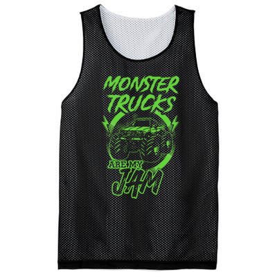 Monster Trucks Are My Jam Rally Mesh Reversible Basketball Jersey Tank