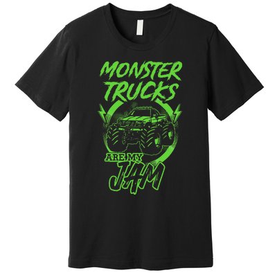 Monster Trucks Are My Jam Rally Premium T-Shirt