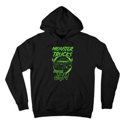 Monster Trucks Are My Jam Rally Tall Hoodie