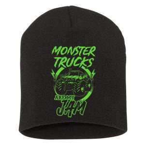 Monster Trucks Are My Jam Rally Short Acrylic Beanie