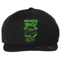 Monster Trucks Are My Jam Rally Wool Snapback Cap