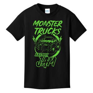 Monster Trucks Are My Jam Rally Kids T-Shirt