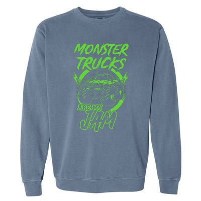 Monster Trucks Are My Jam Rally Garment-Dyed Sweatshirt