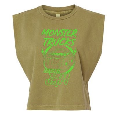 Monster Trucks Are My Jam Rally Garment-Dyed Women's Muscle Tee