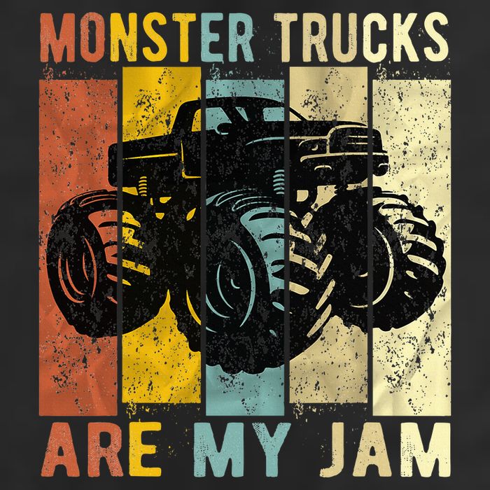 Monster Trucks Are My Jam Vintage Retro Monster Truck Hat