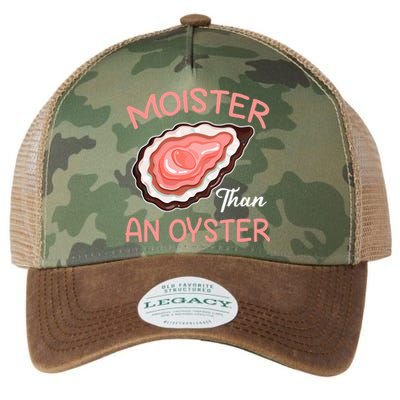 Moister Than An Oyster Funny Shucking Legacy Tie Dye Trucker Hat