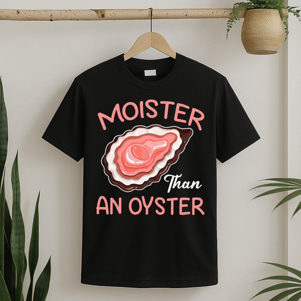 Moister Than An Oyster Funny Shucking T-Shirt