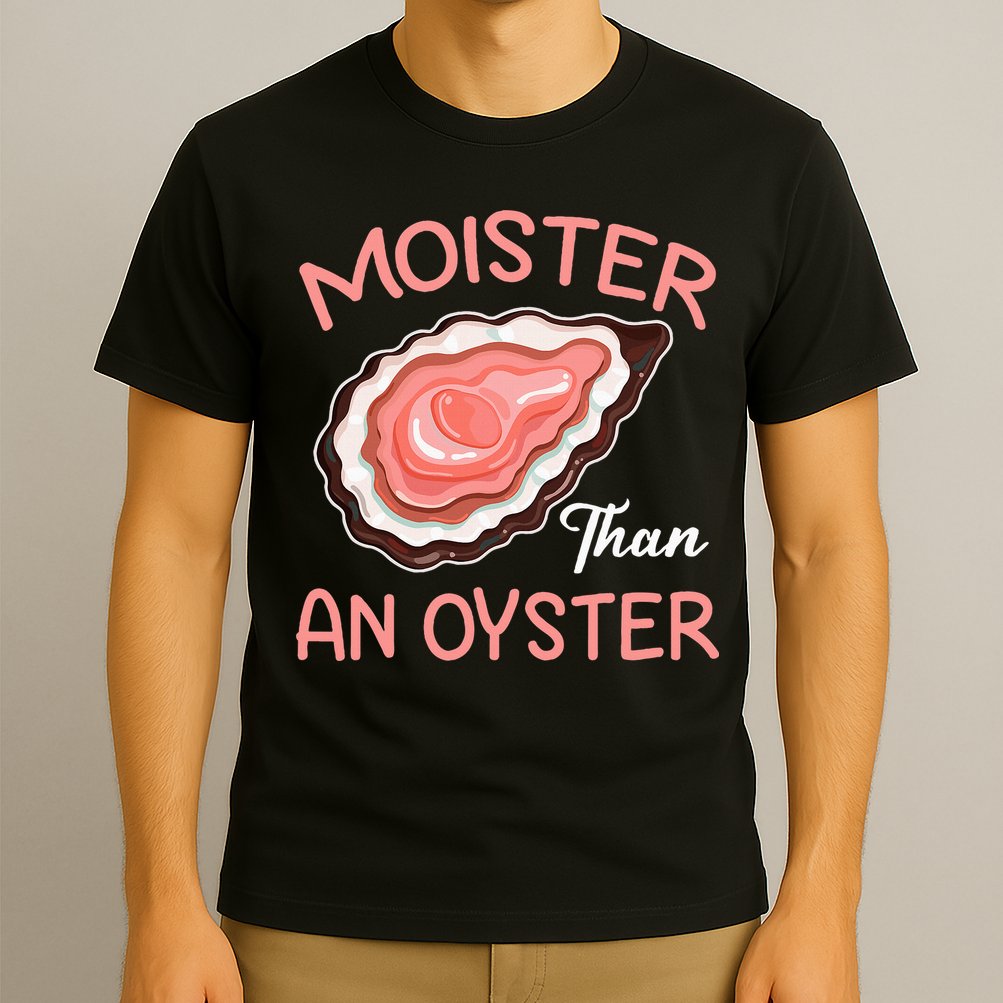 Moister Than An Oyster Funny Shucking T-Shirt