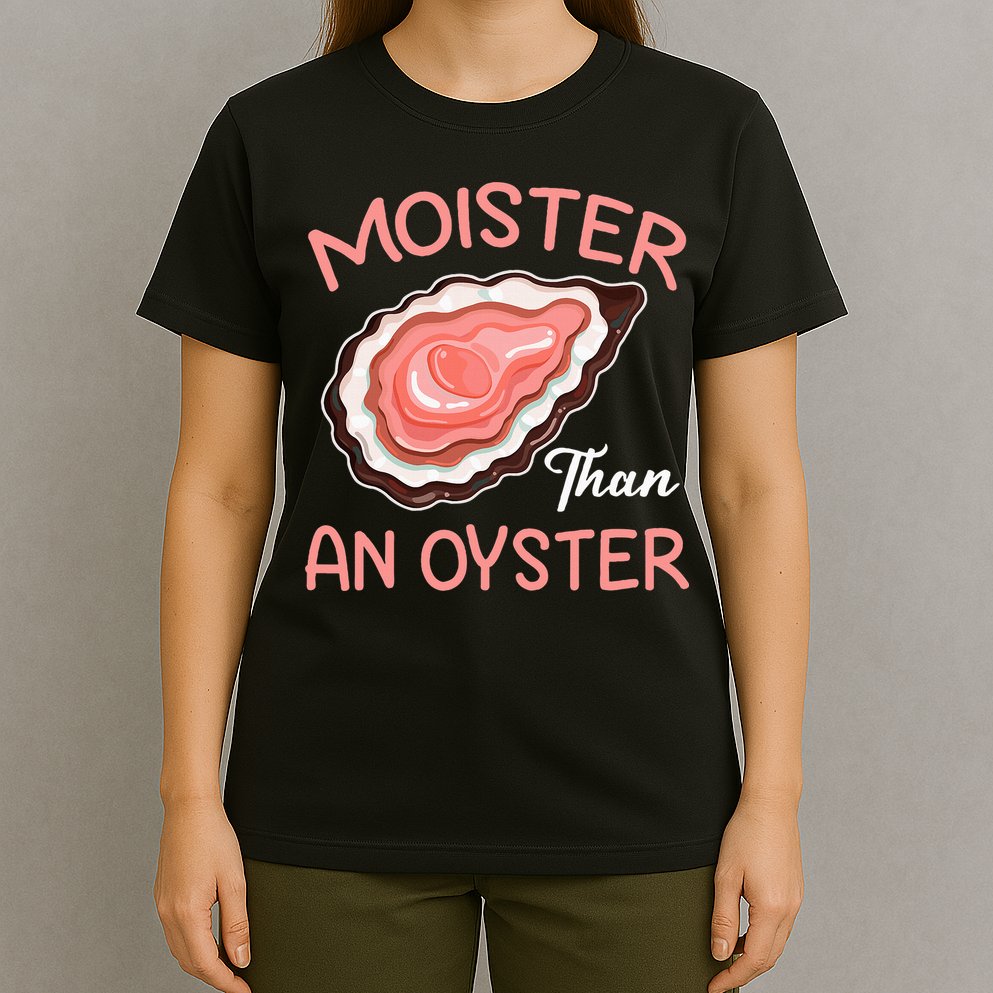 Moister Than An Oyster Funny Shucking T-Shirt