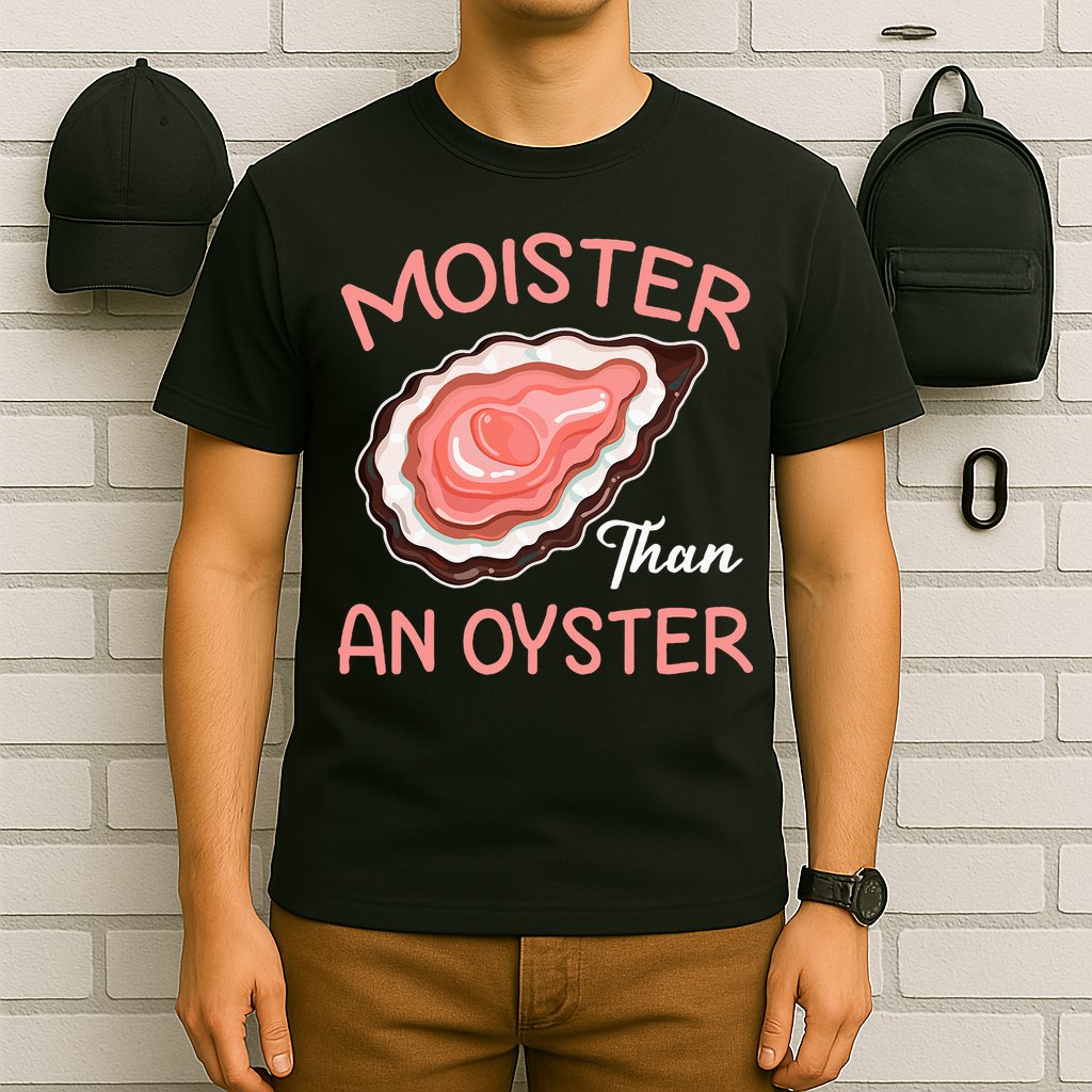 Moister Than An Oyster Funny Shucking T-Shirt