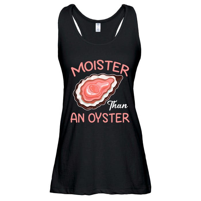 Moister Than An Oyster Funny Shucking Ladies Essential Flowy Tank