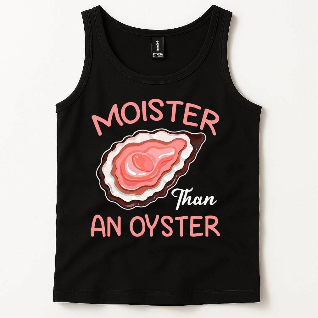 Moister Than An Oyster Funny Shucking Tank Top