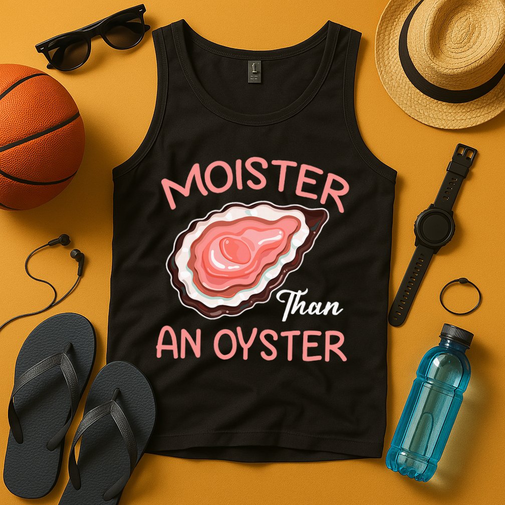 Moister Than An Oyster Funny Shucking Tank Top