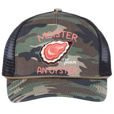 Moister Than An Oyster Funny Shucking Retro Rope Trucker Hat Cap