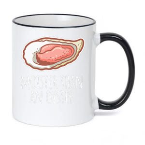 Moister Than An Oyster Shucking Funny Shellfish Shucker 11oz Black Color Changing Mug