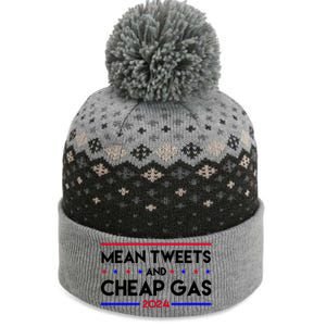 Mean Tweets And Cheap Gas 2024 Funny Political The Baniff Cuffed Pom Beanie