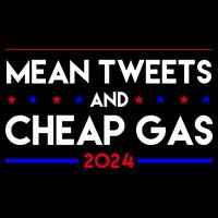 Mean Tweets And Cheap Gas 2024 Funny Political 16 in Basic Backpack
