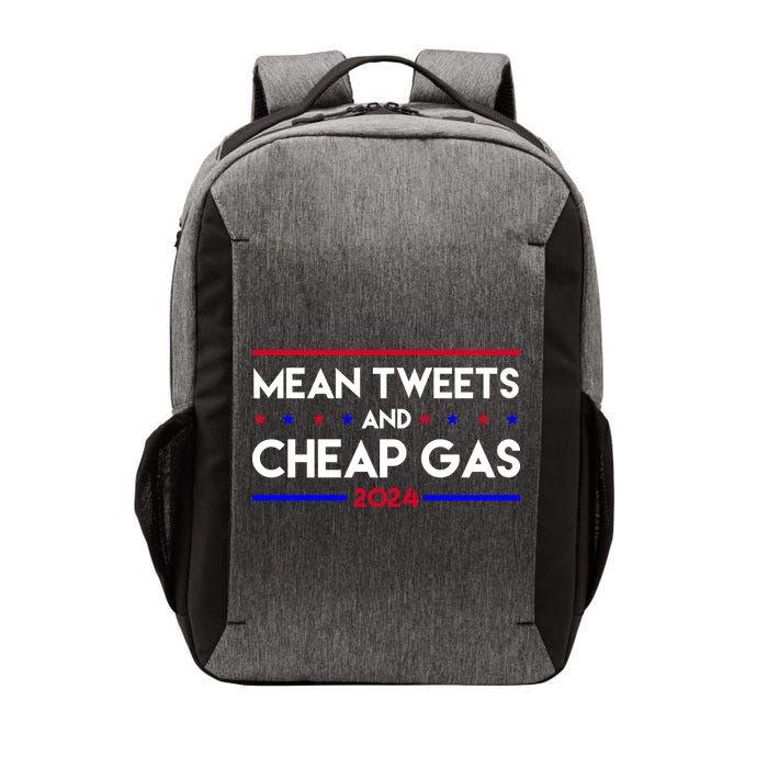 Mean Tweets And Cheap Gas 2024 Funny Political Vector Backpack