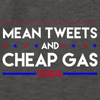 Mean Tweets And Cheap Gas 2024 Funny Political Vector Backpack