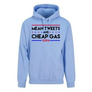 Mean Tweets And Cheap Gas 2024 Funny Political Unisex Surf Hoodie