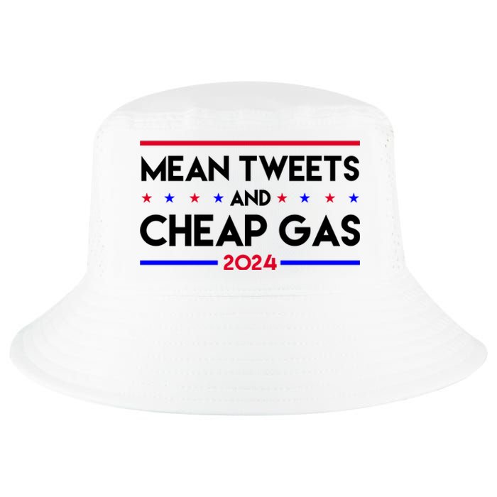 Mean Tweets And Cheap Gas 2024 Funny Political Cool Comfort Performance Bucket Hat