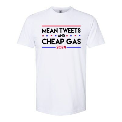 Mean Tweets And Cheap Gas 2024 Funny Political Softstyle® CVC T-Shirt