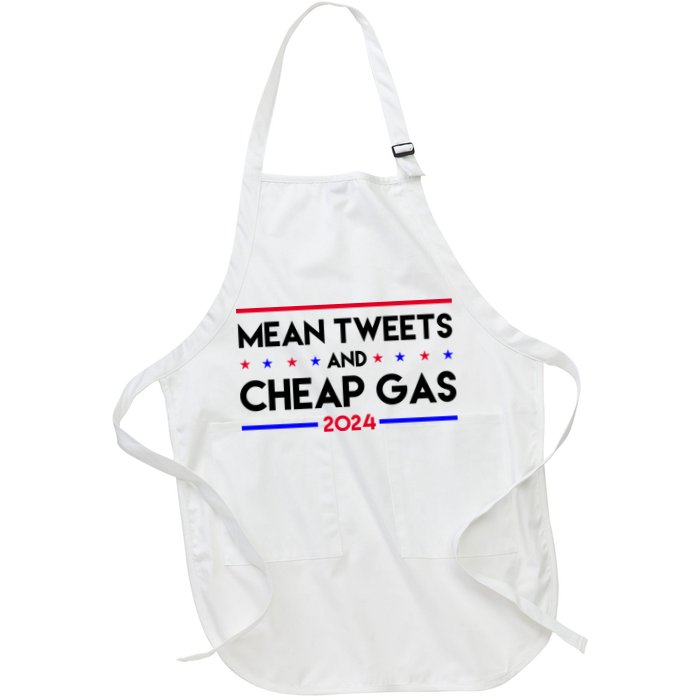 Mean Tweets And Cheap Gas 2024 Funny Political Apron