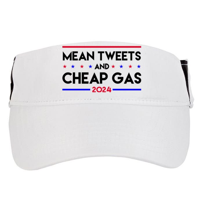 Mean Tweets And Cheap Gas 2024 Funny Political Adult Drive Performance Visor