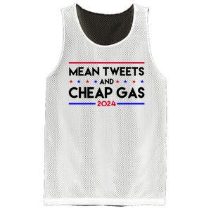 Mean Tweets And Cheap Gas 2024 Funny Political Mesh Reversible Basketball Jersey Tank