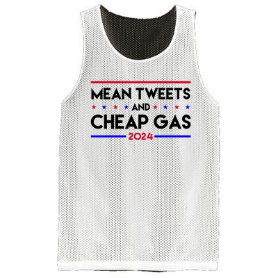 Mean Tweets And Cheap Gas 2024 Funny Political Mesh Reversible Basketball Jersey Tank