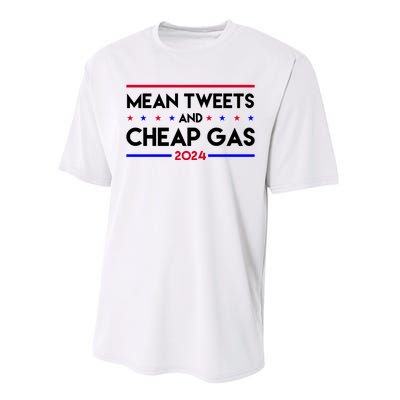 Mean Tweets And Cheap Gas 2024 Funny Political Performance Sprint T-Shirt