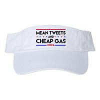 Mean Tweets And Cheap Gas 2024 Funny Political Valucap Bio-Washed Visor