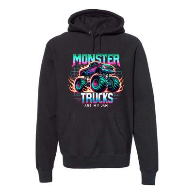 Monster Trucks Are My Jam Premium Hoodie