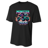 Monster Trucks Are My Jam Performance Sprint T-Shirt