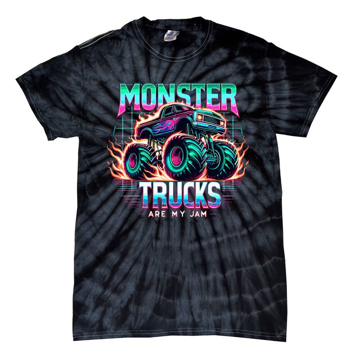 Monster Trucks Are My Jam Tie-Dye T-Shirt