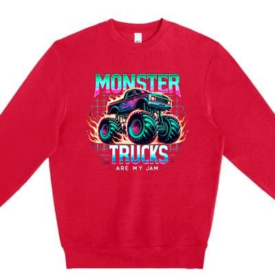 Monster Trucks Are My Jam Premium Crewneck Sweatshirt