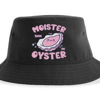 Moister Than An Oyster Inappropriate Shellfish Funny Raunchy Sustainable Bucket Hat