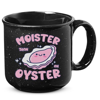 Moister Than An Oyster Inappropriate Shellfish Funny Raunchy 15oz Campfire Ceramic Mug