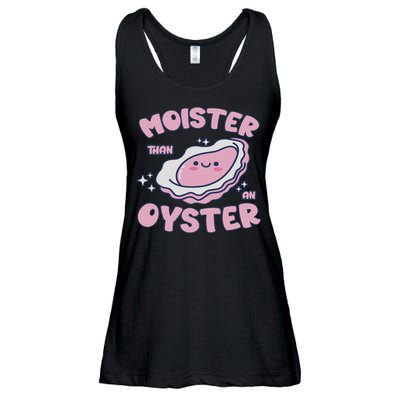 Moister Than An Oyster Inappropriate Shellfish Funny Raunchy Ladies Essential Flowy Tank