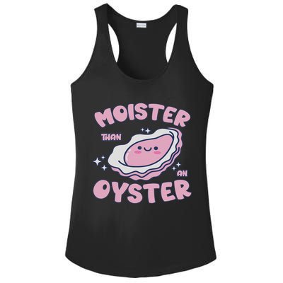 Moister Than An Oyster Inappropriate Shellfish Funny Raunchy Ladies PosiCharge Competitor Racerback Tank