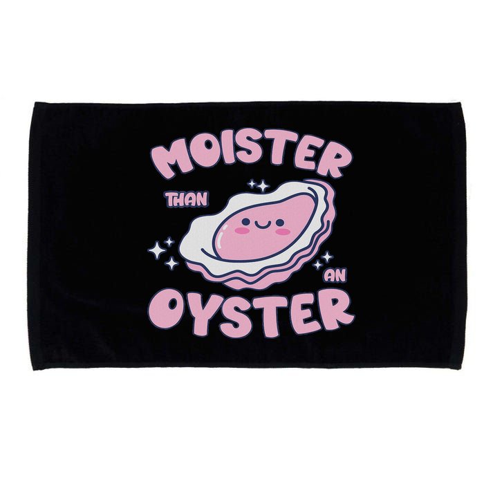 Moister Than An Oyster Inappropriate Shellfish Funny Raunchy Microfiber Hand Towel