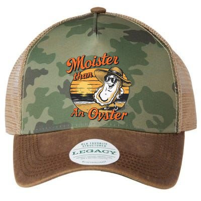Moisture Than An Oyster Funny Shellfish Shuck Legacy Tie Dye Trucker Hat