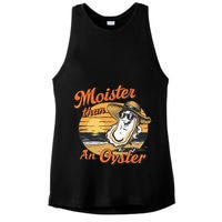 Moisture Than An Oyster Funny Shellfish Shuck Ladies PosiCharge Tri-Blend Wicking Tank