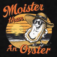 Moisture Than An Oyster Funny Shellfish Shuck Ladies PosiCharge Tri-Blend Wicking Tank