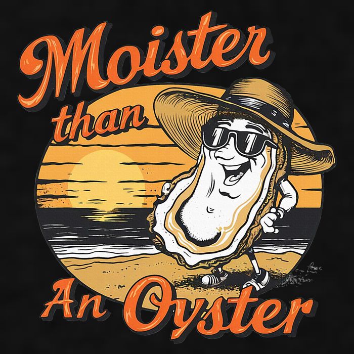 Moisture Than An Oyster Funny Shellfish Shuck Ladies PosiCharge Tri-Blend Wicking Tank