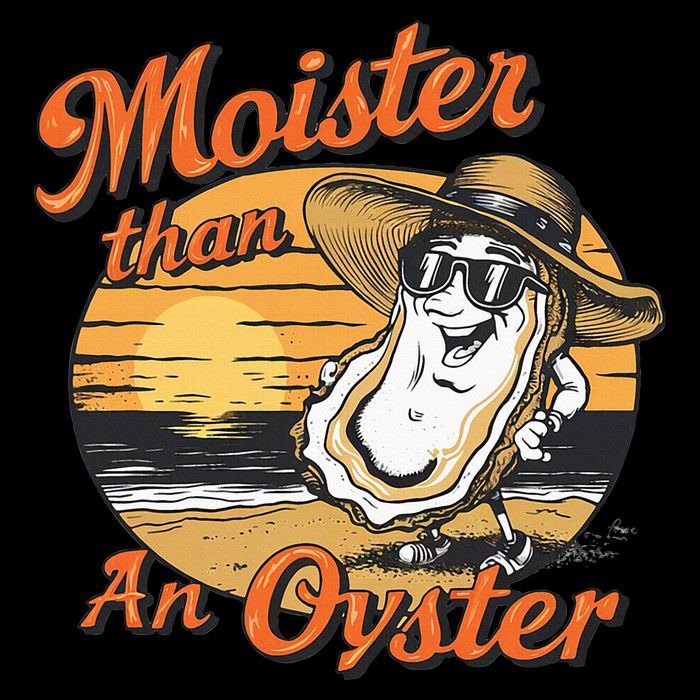 Moisture Than An Oyster Funny Shellfish Shuck Button