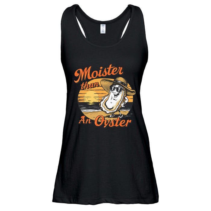 Moisture Than An Oyster Funny Shellfish Shuck Ladies Essential Flowy Tank