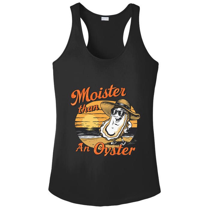 Moisture Than An Oyster Funny Shellfish Shuck Ladies PosiCharge Competitor Racerback Tank